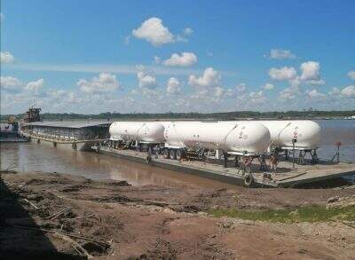 Perú: Trasladan más de 469 toneladas de GLP hacia Iquitos