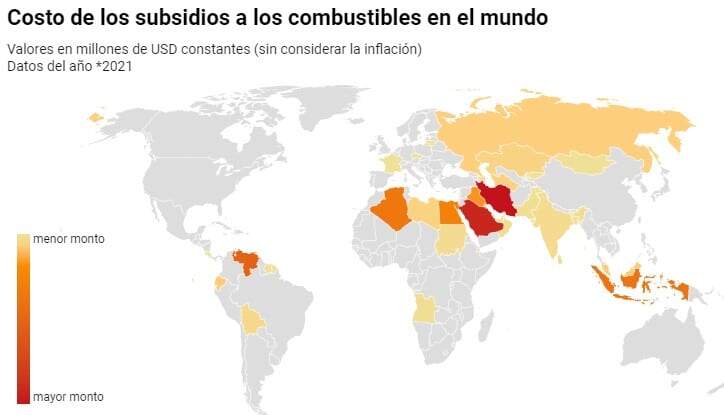Ecuador, entre los 15 países con más subsidios a los combustibles